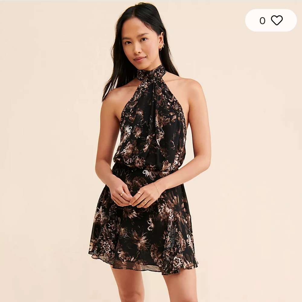 *NWOT* Free People Halter Mini Dress